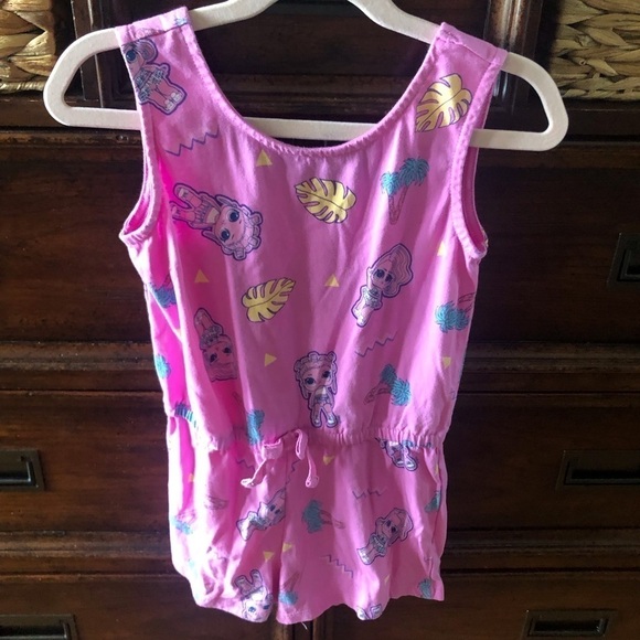 L.O.L. Surprise pink cotton romper in size S (6/6x) - Picture 1 of 5